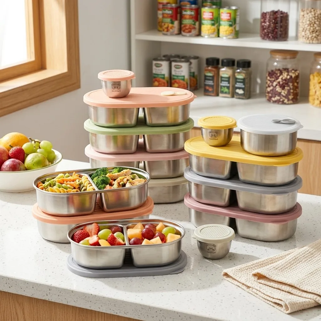 Kotak Makan Siang Bento dari B - Food Storage With Dividers ulasan dan harga