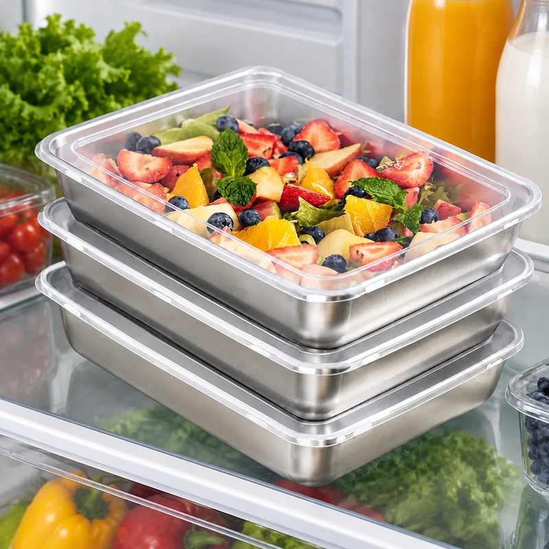 Set 3 Wadah Makanan Baja Tahan - Food Storage Meals ulasan dan harga