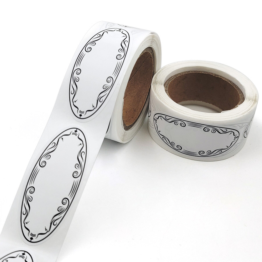 150 buah label kaleng Oval unt - Food Storage Labels ulasan dan harga