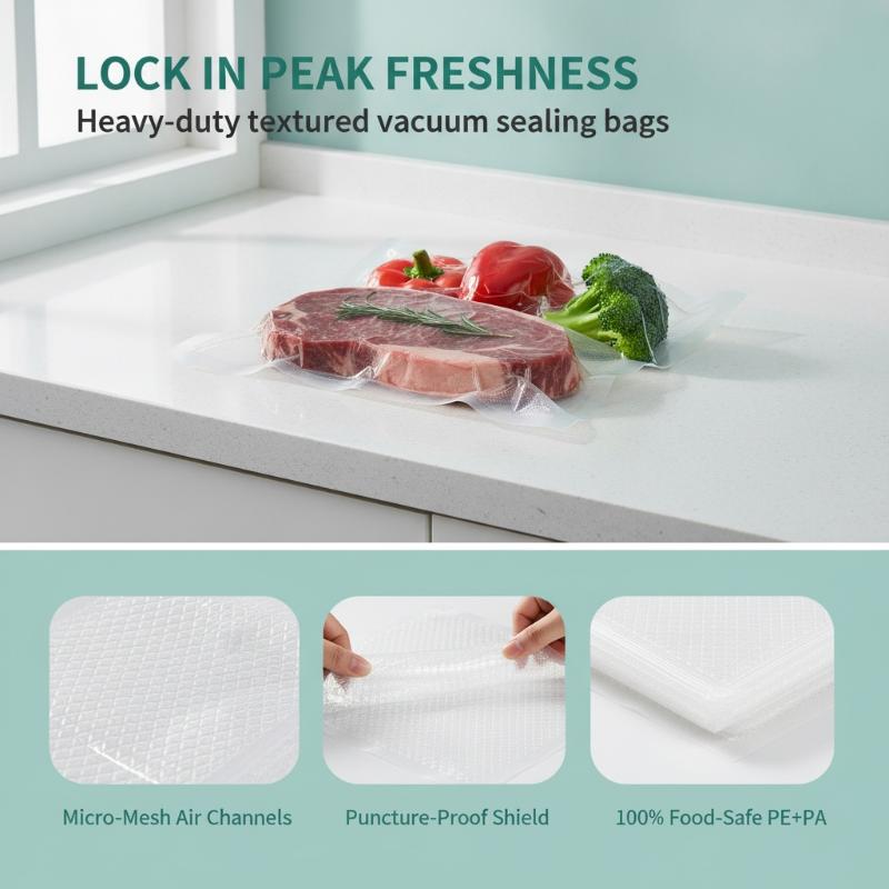 100 buah kantong makanan kedap - Food Storage Bag ulasan dan harga
