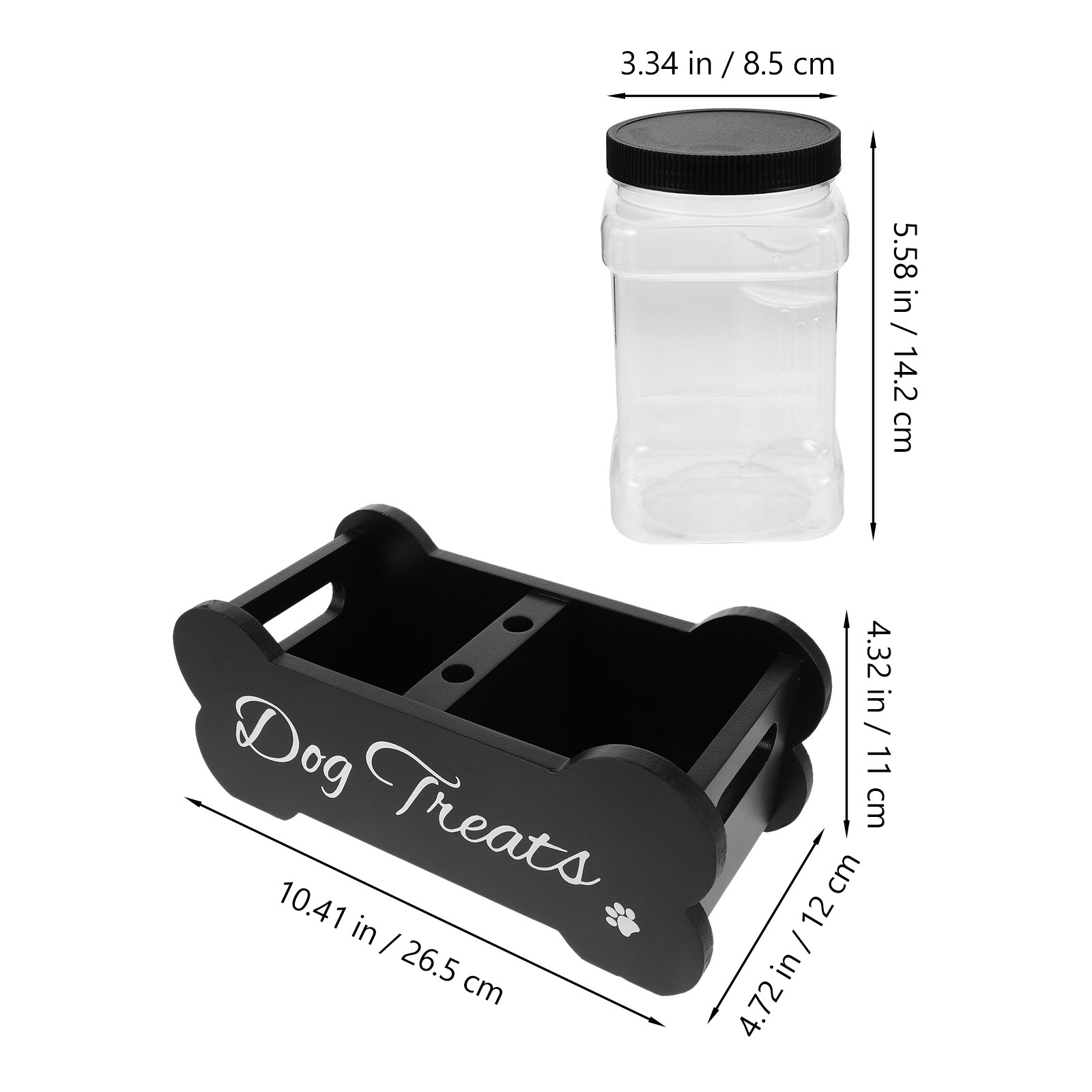 Wadah Camilan Anjing dari Kayu - Food Storage With Dividers ulasan dan harga